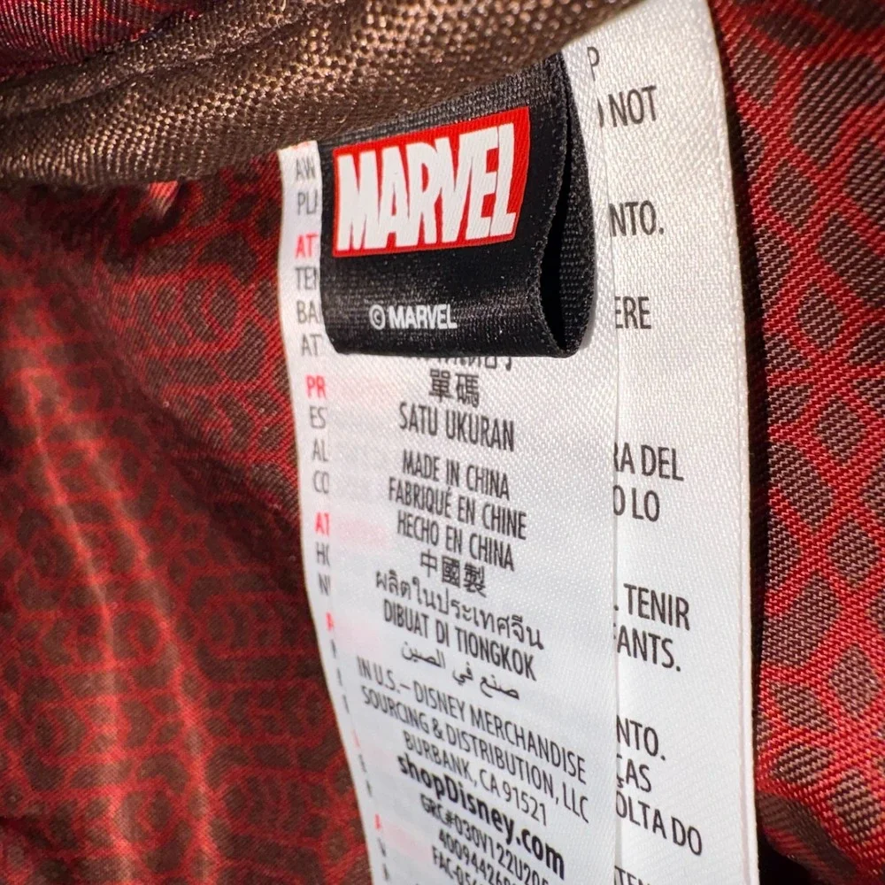 Marvel Loungefly Captain Marvel Mini Backpack Blue Red Gold Geometric Pattern